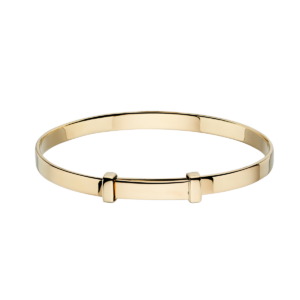 Flores Gold Baby Bangle